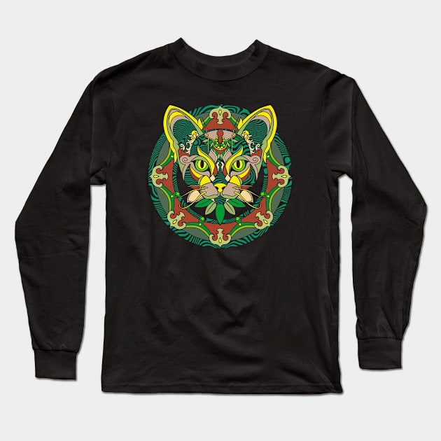 Abyssinian Long Sleeve T-Shirt by JAXXIArt